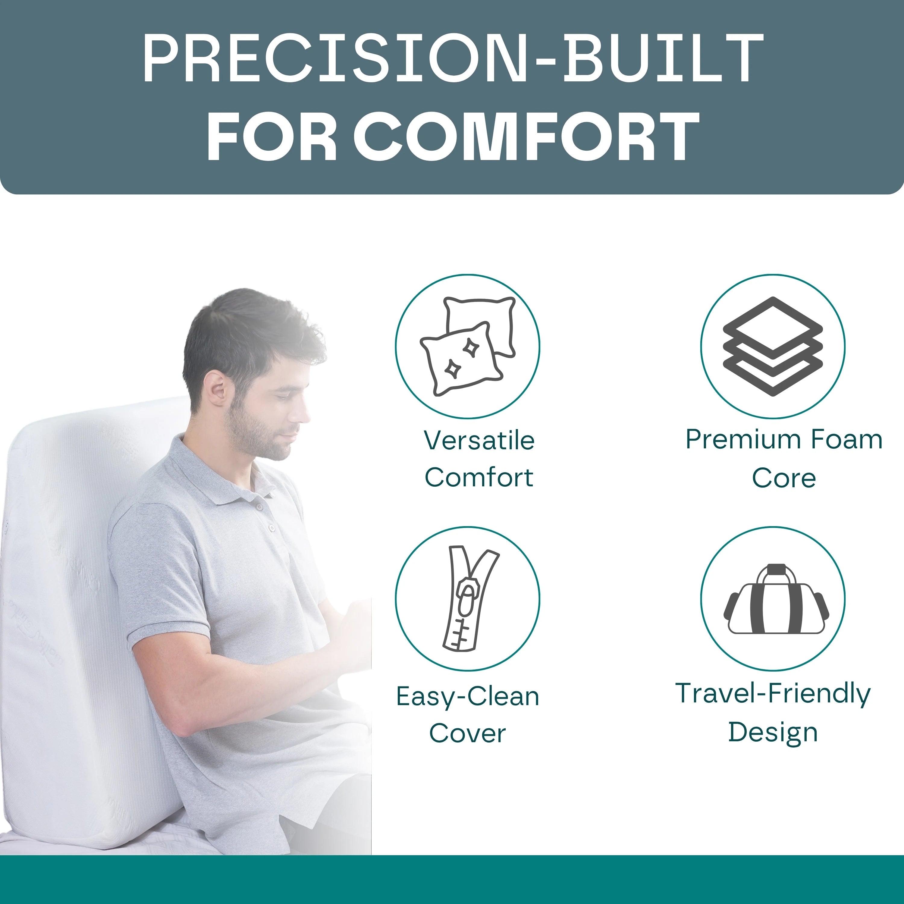 Large Triangle Adult Wedge Pillow – Ultimate Comfort & Support