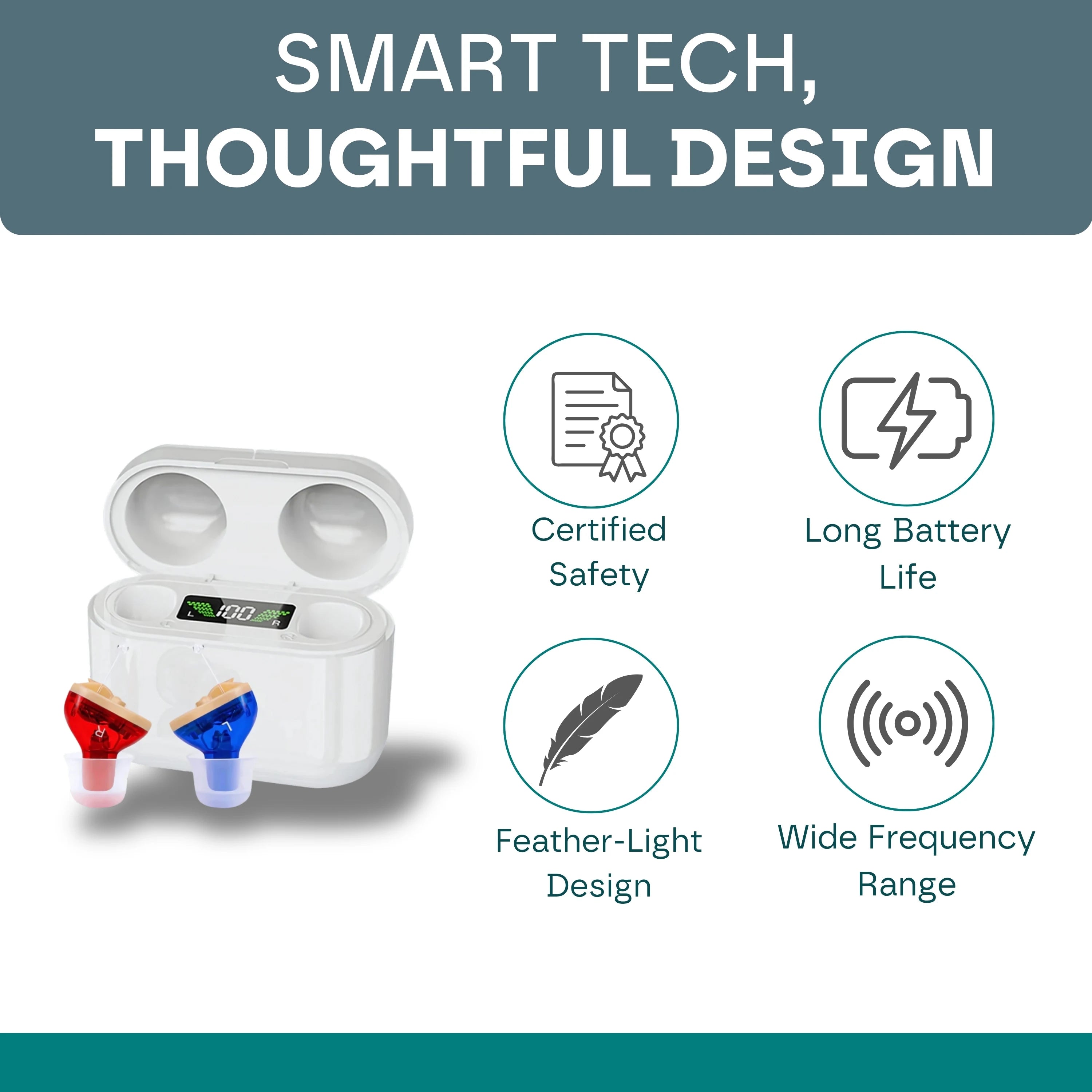 Premium Rechargeable Hearing Aids (In Ear)