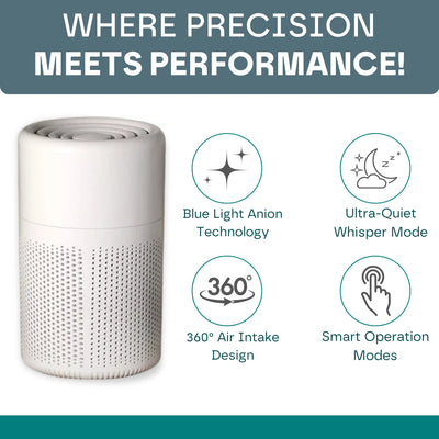 Compact Air Purifier - Improves Quality of Life