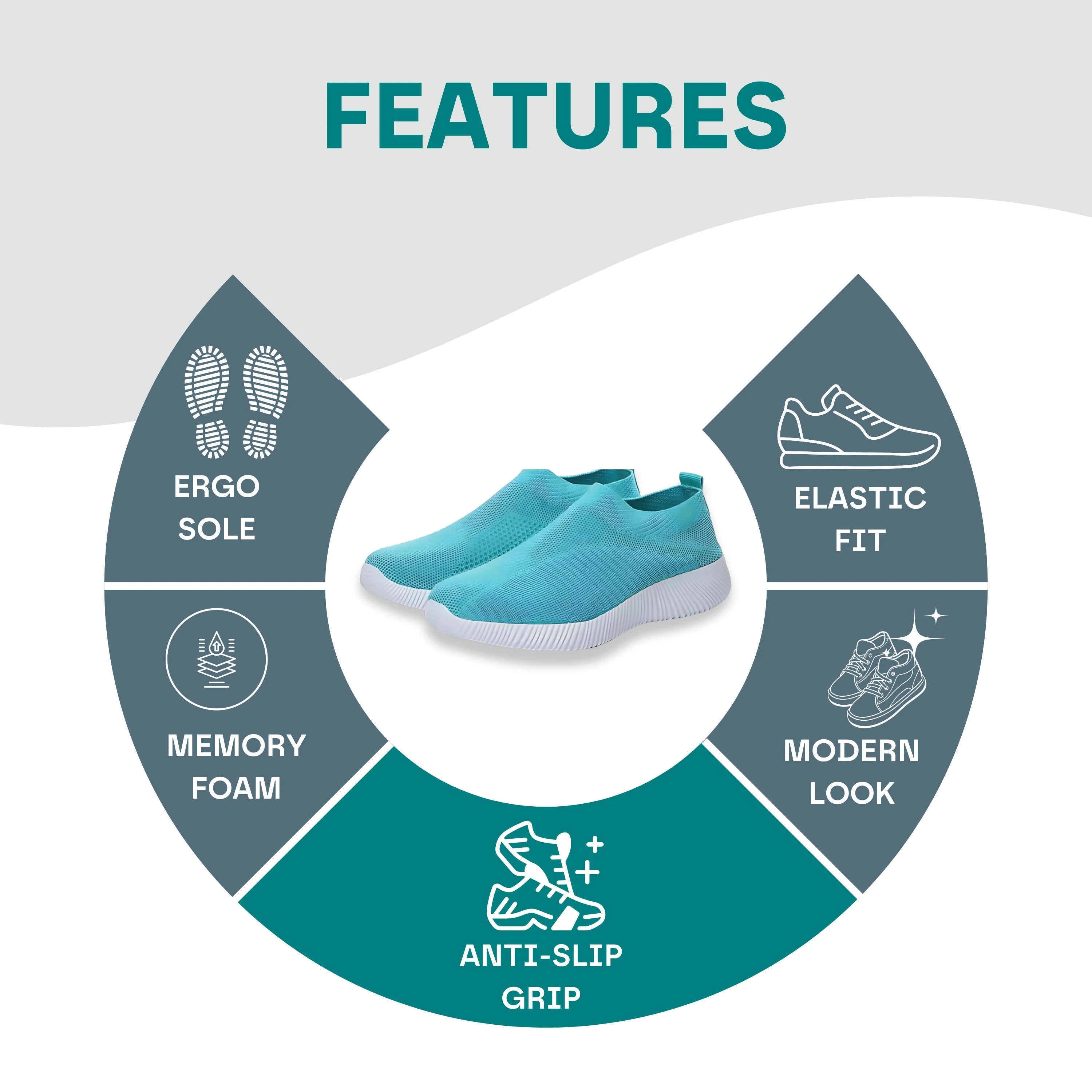 Women’s Orthopedic Slip-On Trainers – Ultimate Comfort & Support