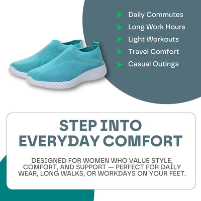 Women’s Orthopedic Slip-On Trainers – Ultimate Comfort & Support