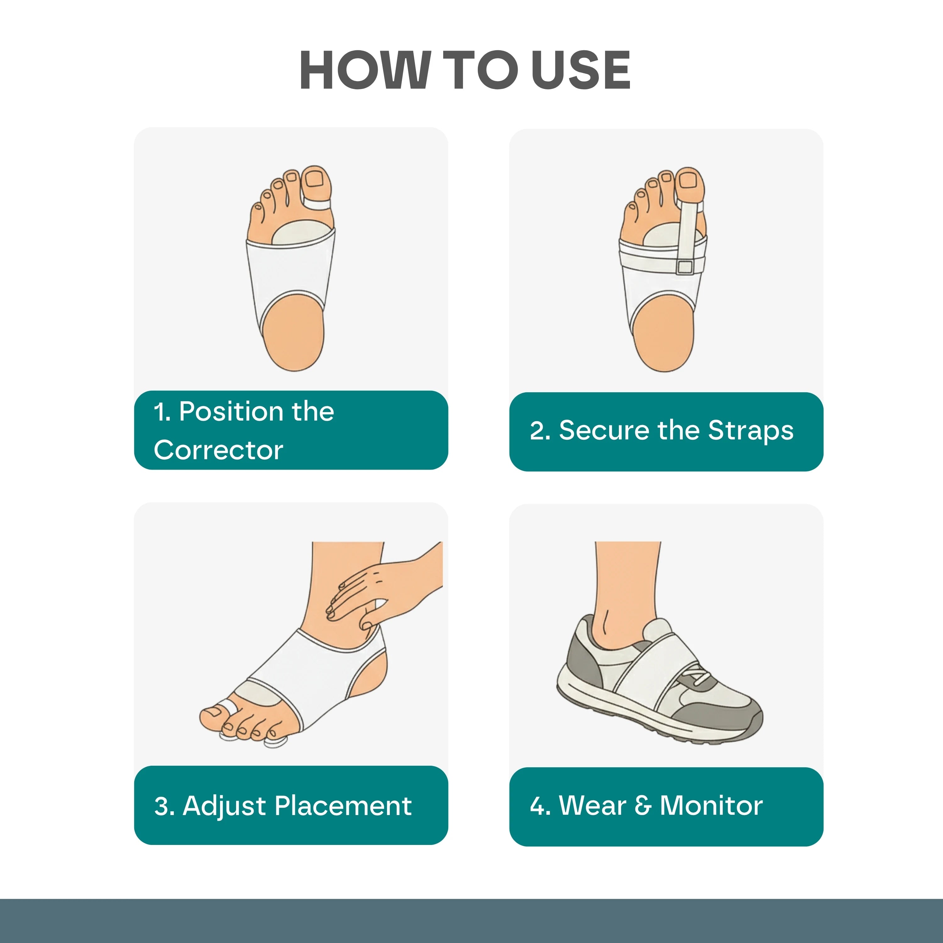 Premium Bunion Corrector: 1 Pair (2 Correctors)