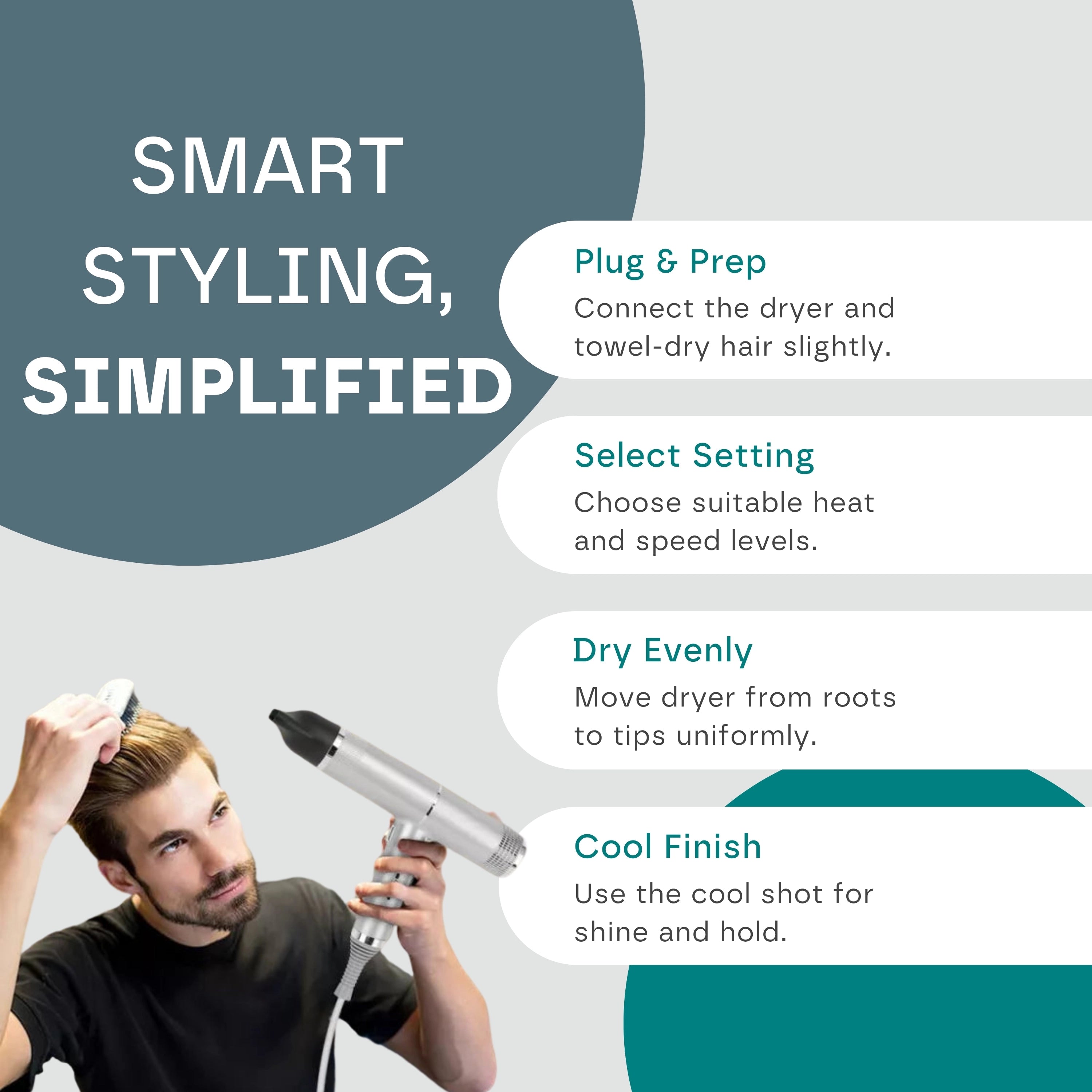 Premium & Professional Hair Dryer [Free 1 Year Warranty]